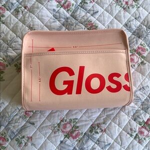 Glossier makeup bag